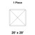 20' x 20' Premiere I High Peak Tent, 1 Piece, 16 oz. Ratchet Top, Solid White 20' x 20' Premiere I High Peak Tent, 1 Piece, 16 oz. Ratchet Top, Solid White