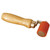 2'' Silicone Pressure Roller, wooden handle with orange silicone roller for shaping and smoothing materials.