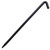 24" x 5/8" Anchoring Hook, black metal long hook with a curved end for securing or anchoring items.
