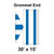 30' x 15' Gable Frame Tent Grommet End, 16 oz. Ratchet Top, White and Blue 30' x 15' Gable Frame Tent Grommet End, 16 oz. Ratchet Top, White and Blue
