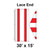 30' x 15' Gable Frame Tent Lace End, 16 oz. Ratchet Top, White and Red 30' x 15' Gable Frame Tent Lace End, 16 oz. Ratchet Top, White and Red