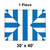  30' x 40' Classic Series Frame Tent, 1 Piece, 16 oz. Ratchet Top, White and Blue 