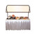 Little Fill 'N Chill sneeze guard comes in 3 pieces and is made to increase the hygiene of the table.