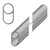 10'6" - Aluminum Double Tube, technical illustration showing the tube's cross-section and connection detail.