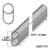 14'4" - Aluminum Double Tube, technical illustration of a cylindrical double tube with dimensions 14 feet 4 inches length and 3.88 inches diameter, suitable for construction or structural applications.