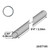 8'4" - Aluminum Single Tubing, technical illustration showing cylindrical aluminum tube with 8 feet 4 inches length and 2-inch diameter, including a circular end cap and measurements.