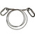 3/16" x 10' Frame Tent Cable with Carabiners, sturdy steel cable with sturdy carabiners on each end for secure tent frame setup.