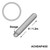 4' Heavy Duty Aluminum Insert, image showing a cylindrical aluminum insert with a swage end and a diameter of 4 feet (1.2 meters).