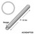 7' Heavy Duty Aluminum Insert, image showing a long aluminum pipe with dimensions and a close-up of the swage end.