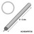 8' Heavy Duty Aluminum Pole Top, image showing the cylindrical aluminum pole with a top cap and an illustration of its 8-foot length.
