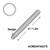 4' Medium Duty Aluminum Insert, cylindrical metal insert with a swage and measuring 4 feet (1.2 meters) in length.