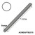 7' Galvanized Pole Bottom, image showing a 7-foot galvanized steel pole with a close-up of the bottom section and the top view of the pole's round bottom.