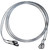 10' x 10' Pinnacle Cable, Coiled computer or audio cable with metal connectors at each end.
