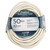 50' White Extension Cord 10/3, coiled outdoor extension cord with 50 feet length and 10-gauge wire, water weather resistant, extreme duty outdoor extension cord.