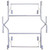 Celina Tent 72" Round Table Leg Set, metal table leg set for round tables with adjustable height and sturdy construction.