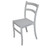 Gray Mason Tiffany Dining Chair, a white wooden dining chair with a slatted backrest and cushioned seat.