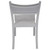 Gray Mason Tiffany Dining Chair, front view showing a simple and elegant design with a slatted back and clean lines.