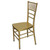 Gold Bellaire Chiavari Chair, elegant gold-colored event seating with a wooden design and ornate spindled backrest.