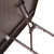 Celina Tent 6' Laminate Banquet Table, close-up of the sturdy metal folding mechanism and support bars underneath the table.