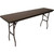 Celina Tent 6' Laminate Training Table, rectangular table with a dark wood laminate surface and foldable metal legs for easy storage and setup.