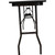 Celina Tent 6' Laminate Training Table, black foldable table with metal legs and a laminate surface suitable for training and conference activities.