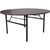 Celina Tent 60'' Round Laminate Table, round black table with a sturdy black metal frame and laminate top.