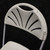 Bellbrook White Fan Back Chair, close-up view showing the fan-shaped slat design on the backrest.