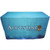 4' Fitted Full Dye-Sublimation, blue table cover with Augustine Casino logo and design