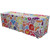 8' Fitted Full Dye-Sublimation table cover, colorful and vibrant with playful abstract patterns.