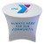 36\" x 29\" custom printed stretch table cover made from spandex polyester covering tabletop and legs. 36\" x 29\" custom printed stretch table cover made from spandex polyester covering tabletop and legs.