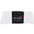 Table Runner, a long white table runner with a black center section featuring the JINJIA logo and the phrase 'deliciously powerful'.