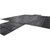 24' x 27' Lumber Tarp, 2 Flap, black heavy-duty waterproof tarp laid flat for covering lumber or construction materials