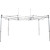 10'x15' Aluminum Folding Frame, collapsible portable canopy tent frame with metal legs and support bars for outdoor events and markets.