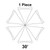 30' White Hexagon Pinnacle Series Cross Cable Tent 30' White Hexagon Pinnacle Series Cross Cable Tent