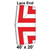 40' x 20' Classic Pole Tent Lace End, 16 oz. Ratchet Top, White and Red, with detailed layout of tent's lace end section showing red fabric panels and structural lines.