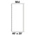 40' x 20' Classic Pole Tent Mid, 16 oz. Ratchet Top, Solid White, with detailed diagram showing its dimensions and structure.