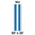 60' x 20' Classic Pole Tent Mid, 16 oz. Ratchet Top, White and Blue, with the tent measuring 60 feet by 20 feet and displaying the mid-section with blue and white ratchet top fabric.