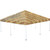 Celina Tent 20 x 20 Classic Series Frame Tent, 1 Piece Tent Top, Complete, outdoor event tent with beige covering and metal frame legs