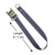 2'' x 4' Gray Ratchet Strap with Ring, close-up image showing metal ratchet mechanism and fabric strap with ring at the end.