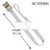2" x 10' White Ratchet Strap, white polyester strap with metal ratchet buckle for secure fastening.