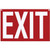 Exit Sign, red rectangular emergency exit sign with white illuminated text reading 'EXIT' for safety and visibility in buildings.