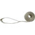 1.5'' x 131'' Strap Top, coiled elastic strap with a loose end extending out.