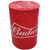 Pull Over Barrel Cover + Flap, red protective cover with Budweiser logo for beverage barrels.