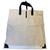 32 Pedestal Table Top Bag, Beige fabric carrying bag with black handles and black accents at the corners, designed for protecting and transporting table tops.