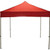 Celina Tent 10' x 10' Fast Shade Instant Pop Up Canopy / Folding Tent, complete with red canopy and lightweight metal frame.