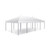 Celina Tent 15' x 30' Classic Series Pole Tent, 1 Piece Tent Top, Complete, white pole tent with a large canopy and multiple support poles for outdoor events.