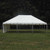 Celina Tent 20' x 30' Classic Series Pole Tent, 1 Piece Tent Top, Complete - white outdoor event tent set up on grassy field with trees in background.