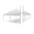 Celina Tent 20' x 80' Classic Series Pole Tent, Sectional Tent Top, Complete, white temporary event tent with high peak roof and sturdy support poles.