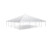 Celina Tent 40' x 40' Classic Series Pole Tent, Sectional Tent Top, Complete, image of a large white sectional pole tent with a peaked roof and supporting poles.