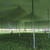 Celina Tent 80' x 100' Classic Series Pole Tent, Sectional Tent Top, Complete, under a large green event tent with sturdy support poles on a grassy field.